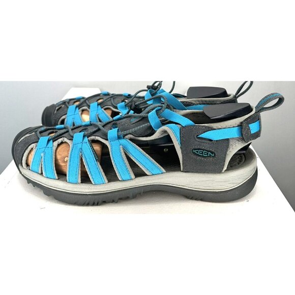 Keen Whisper Sport Sandals Hiking Waterproof Shoes Aqua Teal Blue Womens Size 10 - Picture 4 of 13